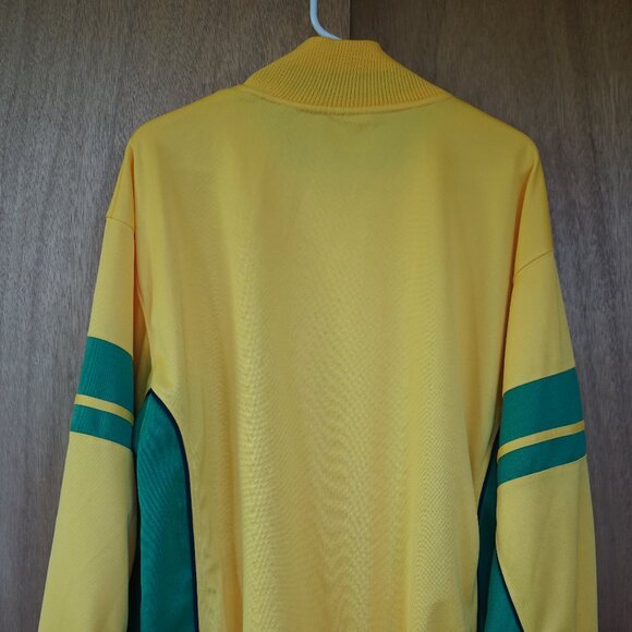 Vintage Trust USA Brazil Men's XL Embroidered Yellow/Green Jacket RN# 66591 - Picture 3 of 10